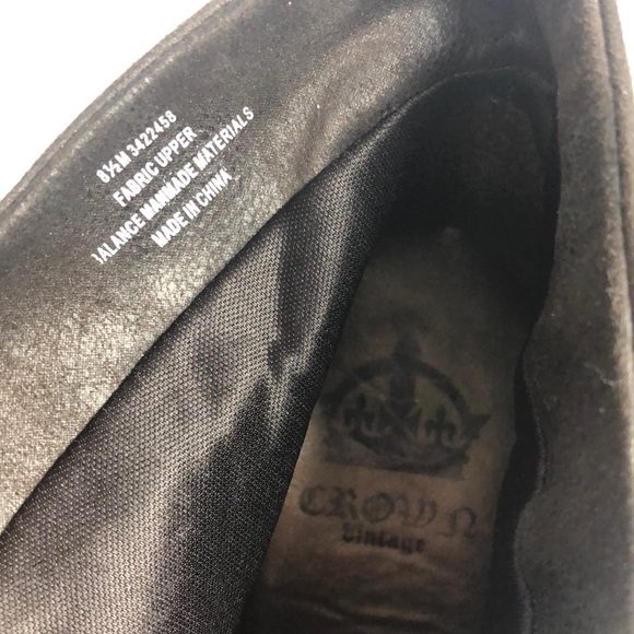 Crown Vintage Brown Ankle Boots Size 8.5 - Picture 8 of 10